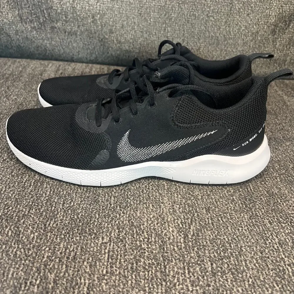 Nike Flex Experience Run 10 Running Shoes Mens Sz 10 Black Mesh Urban Athleisure